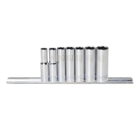 Steelman 1/4" Drive Deep Well SAE Socket Set, 7-Piece 78520